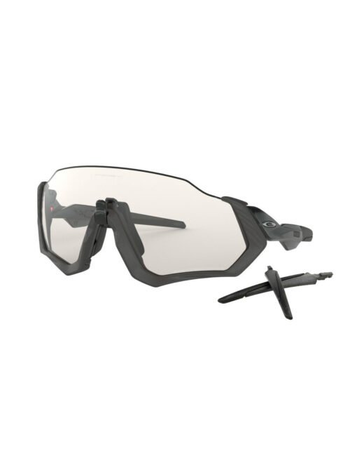 Flight Jacket Steel / Clear & Black Iridium Photochromic